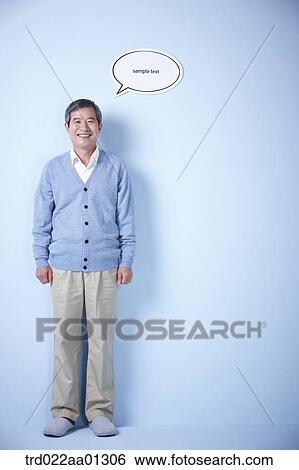 middle aged man with a speech bubble View Large Photo Image Stock Photograph - middle aged man with a speech bubble. Fotosearch