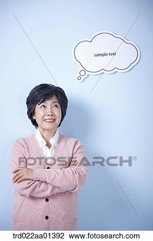 middle aged woman with a speech bubble View Large Photo Image Stock Image - middle aged woman with a speech bubble. Fotosearch
