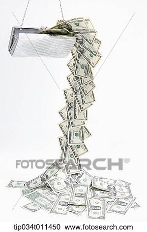 money falling from a purse View Large Photo Image Stock Image - money falling from a purse. Fotosearch