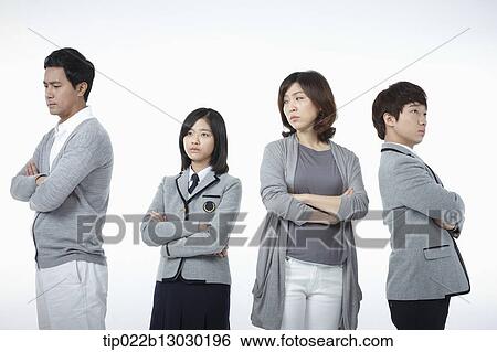 parents next to children with school uniforms View Large Photo Image Stock Photograph - parents next to children with school uniforms. Fotosearch