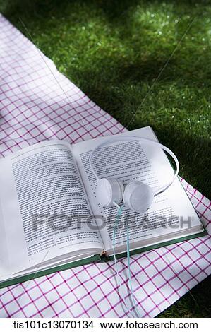 a book next to a picnic set View Large Photo Image Picture - a book next to a picnic set. Fotosearch
