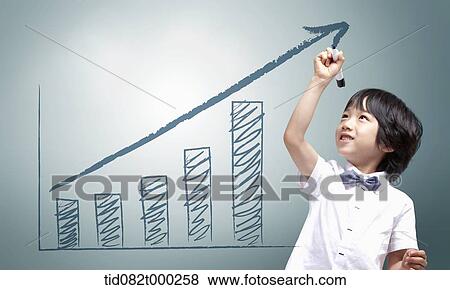 a boy drawing a graph View Large Photo Image Stock Photo - a boy drawing a graph. Fotosearch