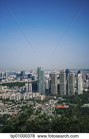 a city view from up high View Large Photo Image Stock Photo - a city view from up high. Fotosearch