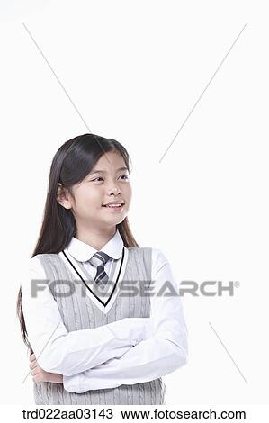 a girl dressed as a student View Large Photo Image Stock Image - a girl dressed as a student. Fotosearch