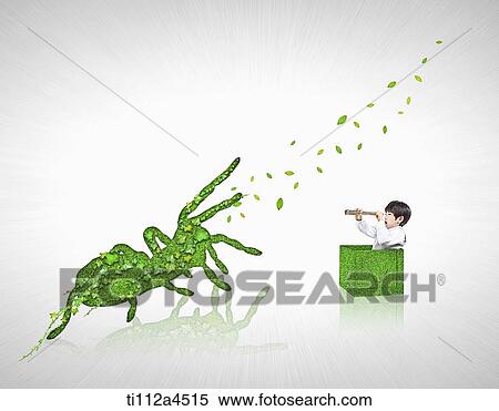 a kid with illustrated ant View Large Photo Image Stock Photography - a kid with illustrated ant. Fotosearch