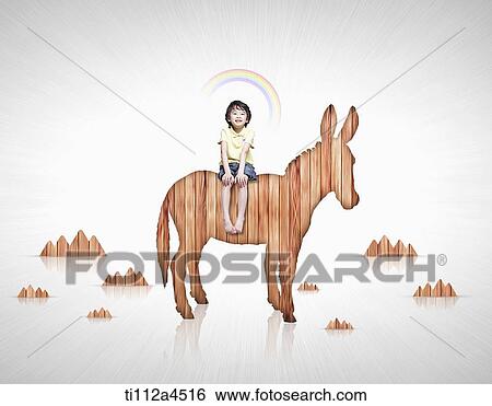 a kid with illustrated zebra View Large Photo Image Stock Photograph - a kid with illustrated zebra. Fotosearch