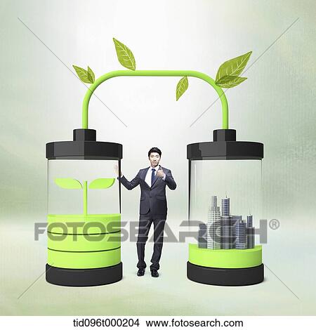 Picture - a man standing between chargers . Fotosearch