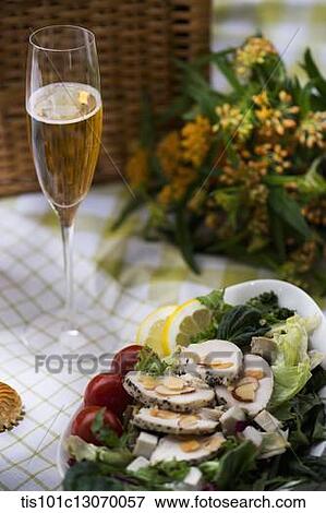 a picnic set spread out on a sheet View Large Photo Image Stock Photo - a picnic set spread out on a sheet. Fotosearch