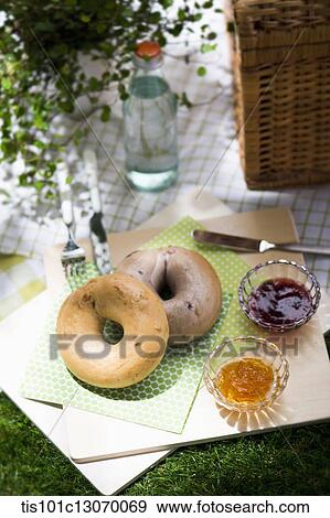 a picnic set spread out on a sheet View Large Photo Image Stock Photo - a picnic set spread out on a sheet. Fotosearch