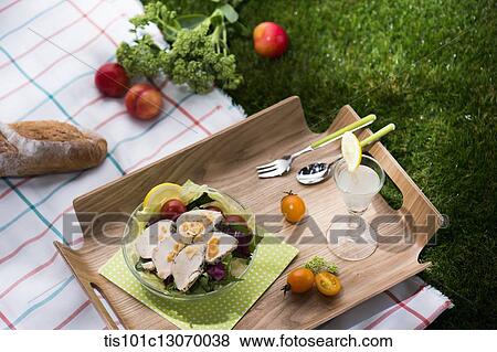 a picnic set spread out on a tray View Large Photo Image Stock Photo - a picnic set spread out on a tray. Fotosearch