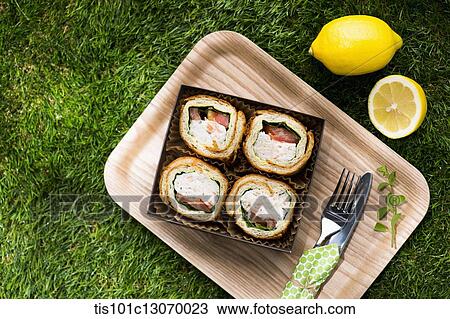 a picnic set spread out on the grass View Large Photo Image Stock Image - a picnic set spread out on the grass. Fotosearch