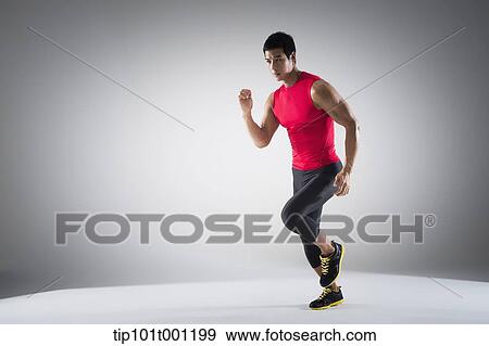 Stock Photo - a runner running. Fotosearch
