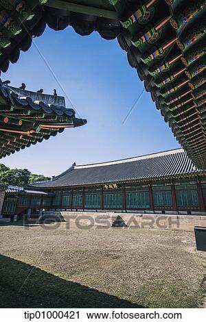 a traditional Korean building View Large Photo Image Stock Image - a traditional Korean building. Fotosearch