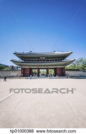 Stock Photo - a traditional Korean building. Fotosearch
