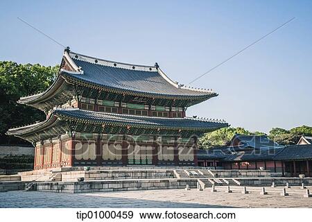 Stock Photo - a traditional Korean building. Fotosearch