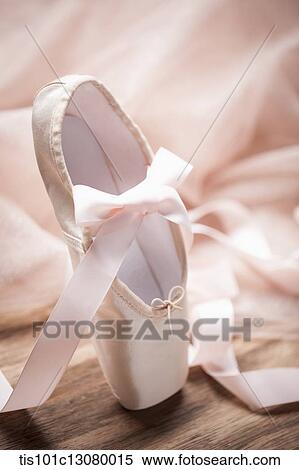 ballet shoes on a wooden floor View Large Photo Image Stock Photography - ballet shoes on a wooden floor. Fotosearch
