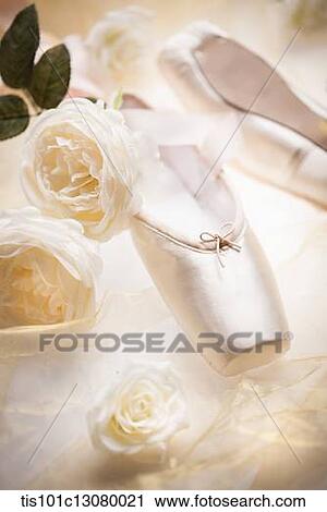 ballet shoes with flowers View Large Photo Image Stock Image - ballet shoes with flowers. Fotosearch