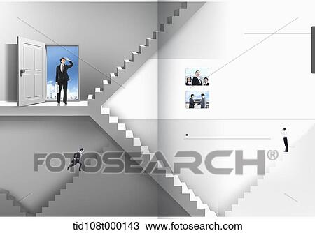 booklet template featuring businessman with wings View Large Photo Image Stock Image - booklet template featuring businessman with wings. Fotosearch