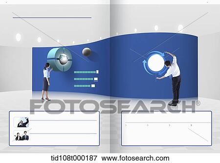 booklet template related to business View Large Photo Image Stock Photo - booklet template related to business . Fotosearch