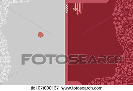 Stock Photo - business booklet template with human figure . Fotosearch