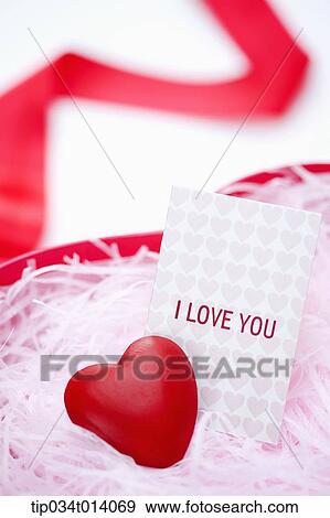 Stock Photo - close up shot of a heart box with heart inside. Fotosearch