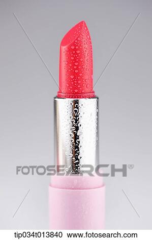 close up shot of a red lipstick View Large Photo Image Stock Image - close up shot of a red lipstick. Fotosearch