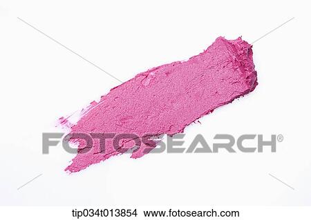 Picture - close up shot of lipstick color and texture. Fotosearch