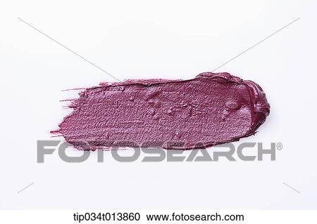 Stock Image - close up shot of lipstick color and texture. Fotosearch