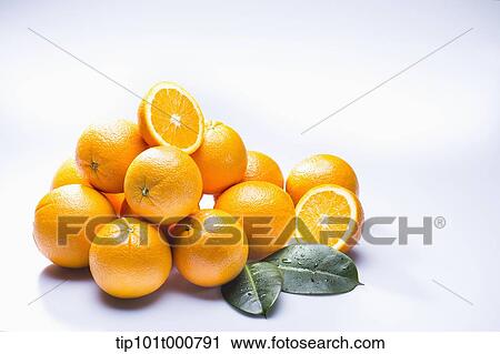 Stock Image - close up shot of oranges. Fotosearch
