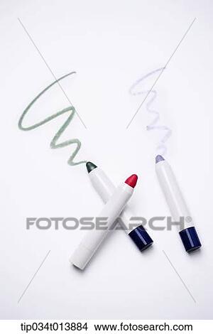 curly lines drawn with make up pens View Large Photo Image Picture - curly lines drawn with make up pens. Fotosearch