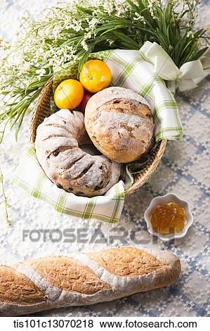 different breads on a sheet View Large Photo Image Stock Photo - different breads on a sheet. Fotosearch