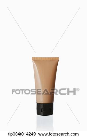 Stock Photo - empty make up cream case in white background. Fotosearch