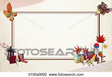 Stock Image - illustration card template in concept of Chuseok. Fotosearch