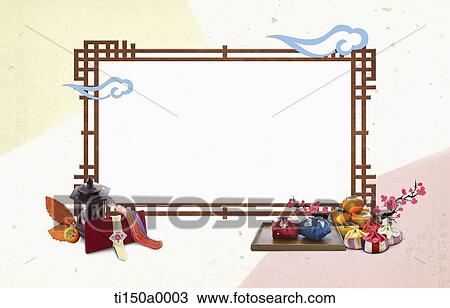 illustration card template in concept of Chuseok View Large Photo Image Stock Image - illustration card template in concept of Chuseok. Fotosearch