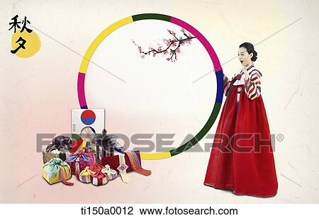 illustration card template in concept of Chuseok View Large Photo Image Stock Image - illustration card template in concept of Chuseok. Fotosearch