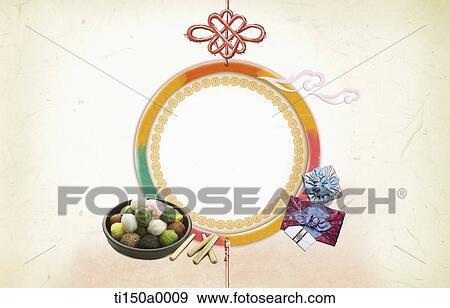 illustration card template in concept of Chuseok View Large Photo Image Stock Photo - illustration card template in concept of Chuseok. Fotosearch