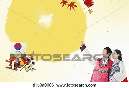 illustration card template in concept of Chuseok View Large Photo Image Stock Photograph - illustration card template in concept of Chuseok. Fotosearch