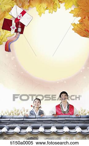 illustration card template in concept of Chuseok View Large Photo Image Stock Photography - illustration card template in concept of Chuseok. Fotosearch