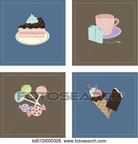 illustration icon set related to food View Large Photo Image Stock Photograph - illustration icon set related to food. Fotosearch