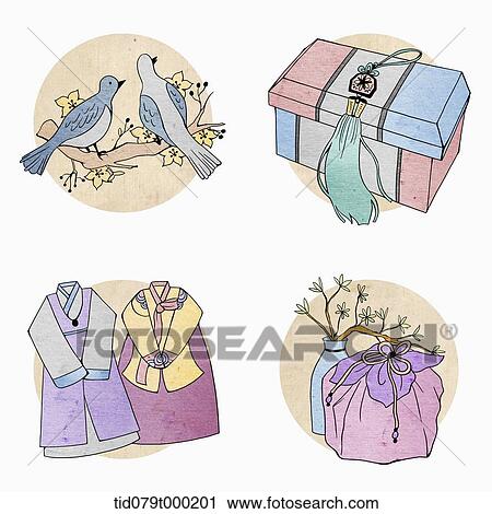 illustration icon set related to Korean Chuseok View Large Photo Image Stock Image - illustration icon set related to Korean Chuseok. Fotosearch