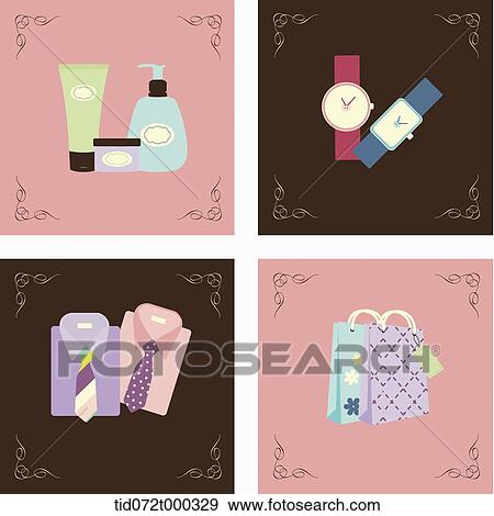 illustration icon set related to shopping View Large Photo Image Stock Photo - illustration icon set related to shopping . Fotosearch