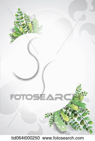 illustration memo template featuring green leaves View Large Photo Image Stock Image - illustration memo template featuring green leaves. Fotosearch