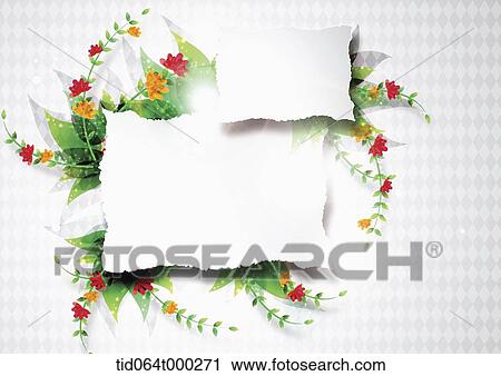 illustration memo template featuring green leaves View Large Photo Image Stock Image - illustration memo template featuring green leaves. Fotosearch