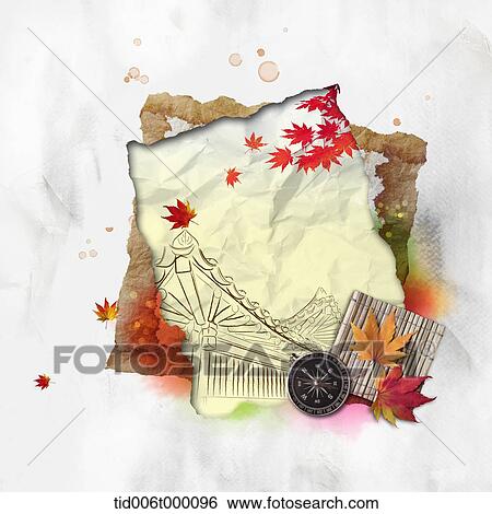 illustration memo template featuring autumn plants View Large Photo Image Stock Photograph - illustration memo template featuring autumn plants . Fotosearch