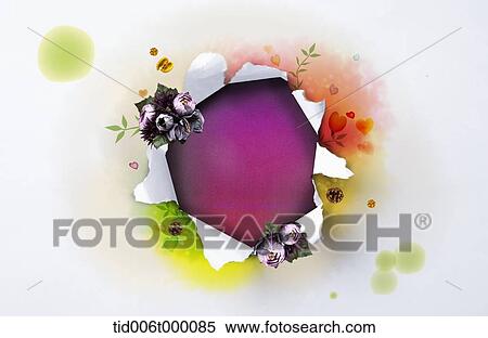 Stock Photography - illustration memo template featuring flowers. Fotosearch