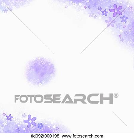 illustration memo template in purple featuring flowers View Large Photo Image Stock Photo - illustration memo template in purple featuring flowers. Fotosearch