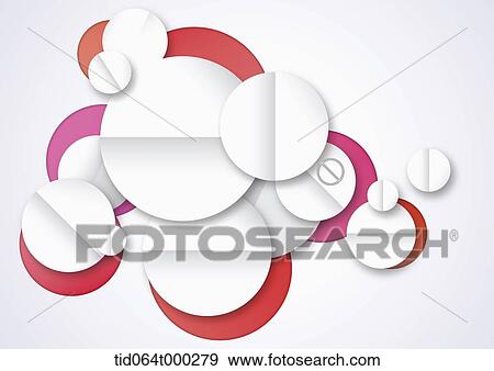 Stock Photo - illustration memo template in round shapes . Fotosearch