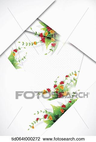 illustration memo template in shape of flower vases with leaves View Large Photo Image Stock Image - illustration memo template in shape of flower vases with leaves. Fotosearch
