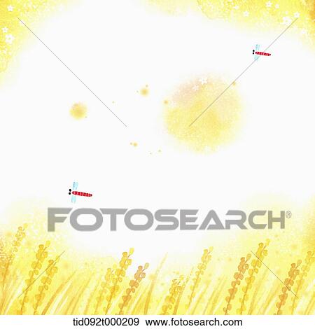 illustration memo template in yellow featuring autumn field View Large Photo Image Stock Photo - illustration memo template in yellow featuring autumn field . Fotosearch