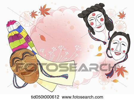 illustration memo template of Korean Chuseok View Large Photo Image Stock Image - illustration memo template of Korean Chuseok. Fotosearch